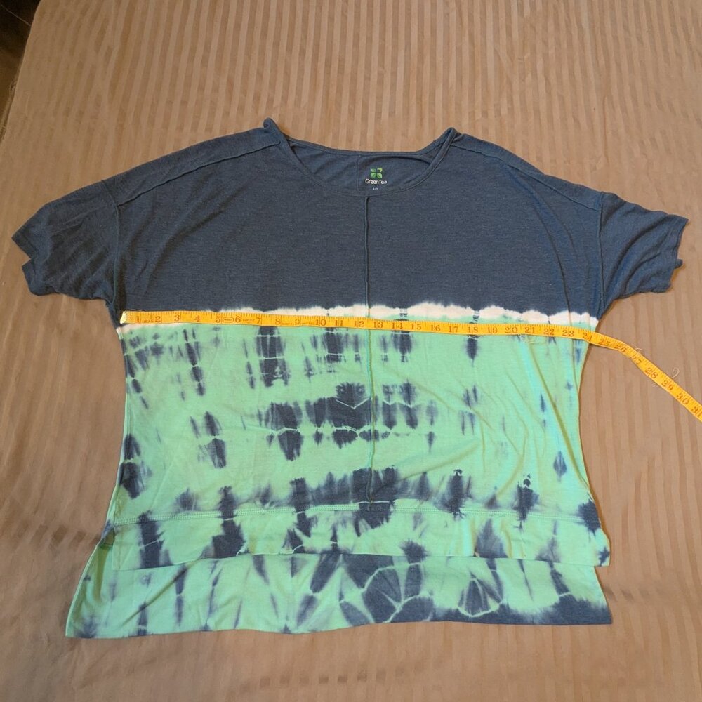 Green Tea Relaxed Fit  Tie Dye T-shirt Size Large